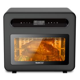 Chef Steam Air Fryer Toast Oven Combo , 26 QT Steam Convection Oven Countertop , 50 Cooking Presets, with 6 Slice Toast, 12" Pizza