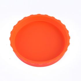 1pc Silicone Can Lid; Soda Water Silicone Closure; Beverage No Leak; Silicone Can Stopper; 2.6*0.5 Inches (Color: orange)