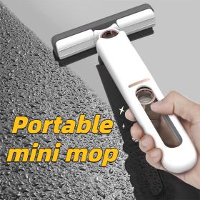 New Portable Self-NSqueeze Mini Mop;  Lazy Hand Wash-Free Strong Absorbent Mop Multifunction Portable Squeeze Cleaning Mop Desk Window Glass Cleaner K (Set: 1 Mop)