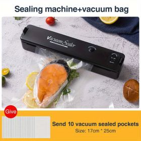 Extended Freshness Made Easy with 11pcs Vacuum Sealer Set (Items: Vaccum+10Pcs Vaccum Bag)