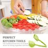 1pc Tomato Slicer Holder; Lemon Cutter; Round Fruits Vegetable Cutting Tools; Handheld Multi Purpose Tongs; Kitchen Gadget