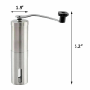 Portable Home Manual Coffee Grinder Stainless Steel with Ceramic Burr Bean Mill