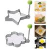 1pc Stainless Steel Fried Egg Pancake Shaper Omelette Rings Mold Mould Frying Egg Cooking Tools Kitchen Accessories Gadget